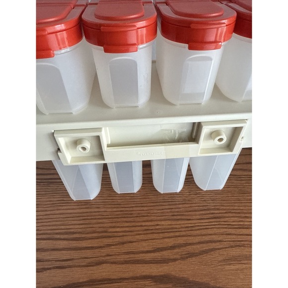 Vintage Tupperware Modular Mates Spice Rack Shakers 1846 1844-16 1847-3 - Picture 6 of 12